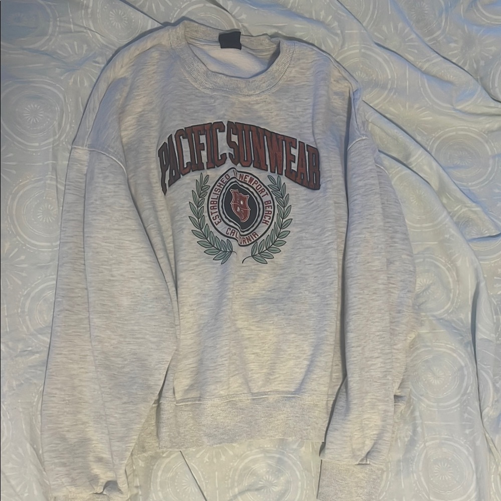 pacsun gray crewneck